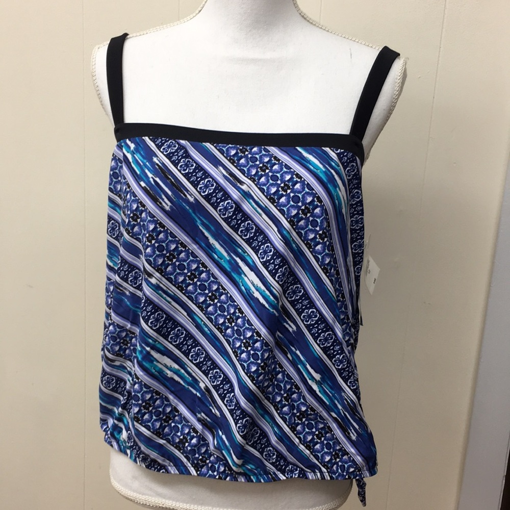Azul Tankini top Size 12 NWT